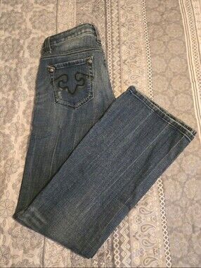 ReRock For Express Women’s Dark Wash Boot Cut Jeans Size 6 Reg